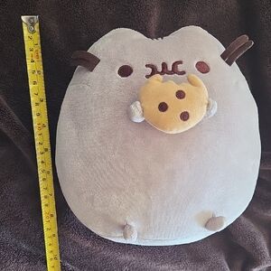Pusheen Gray Cat Plush with Cookie